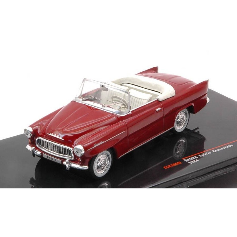 SCALE MODEL COMPATIBLE WITH SKODA FELICIA ROADMASTER 1959 RED 1:43 IXO MODEL CLC388N