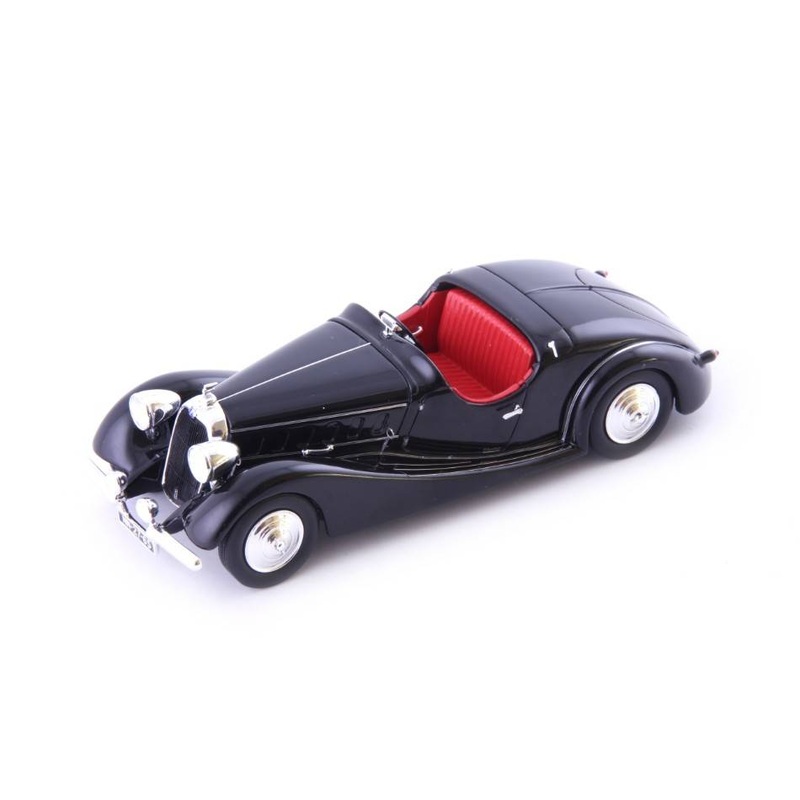 SCALE MODEL COMPATIBLE WITH TALBOT LAGO T 150 C ROADSTER POURTOUT 1937 BLACK 1:43 AVENUE43 AVN60076