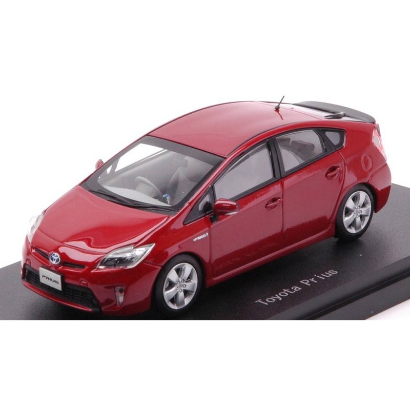 SCALE MODEL COMPATIBLE WITH TOYOTA PRIUS RED MICA METALLIC 1:43 EBBRO EB45152