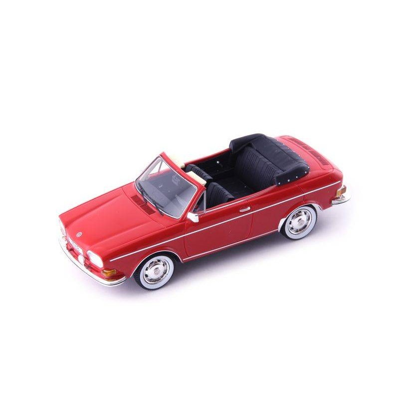 SCALE MODEL COMPATIBLE WITH VW 411 L KARMANN CONVERTIBLE 1978 RED 1:43 AVENUE43 AVN60073