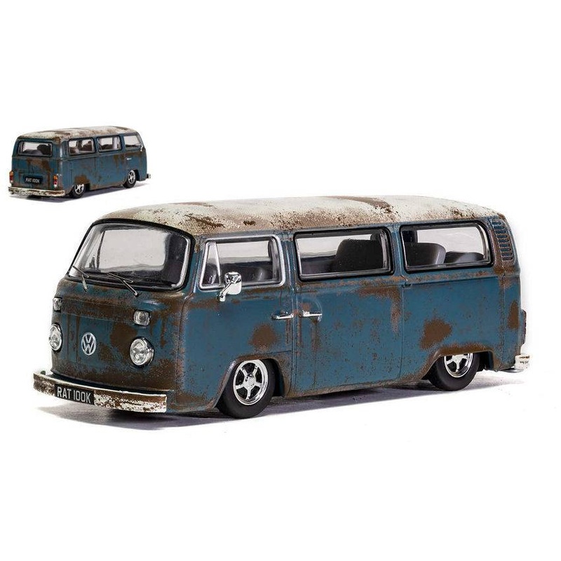 SCALE MODEL COMPATIBLE WITH VW CAMPERVAN TYPE 2 BAY WINDOW RAT LOOK 1:43 VANGUARDS VA14601