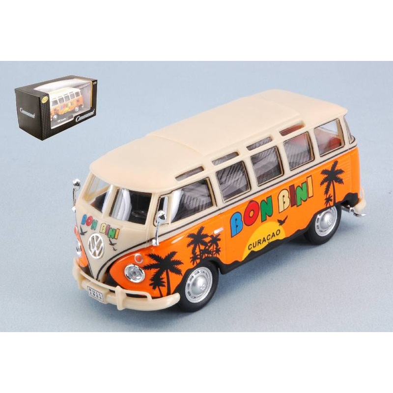 SCALE MODEL COMPATIBLE WITH VW T1 SAMBA 1950 CURACAO BON BINI 1:43 CARARAMA CA4-60351