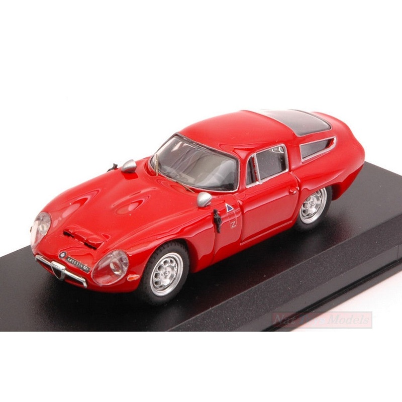 SCALE MODEL COMPATIBLE WITH ALFA ROMEO TZ1 1963 PROVA RED 1:43 BEST MODEL BT9059