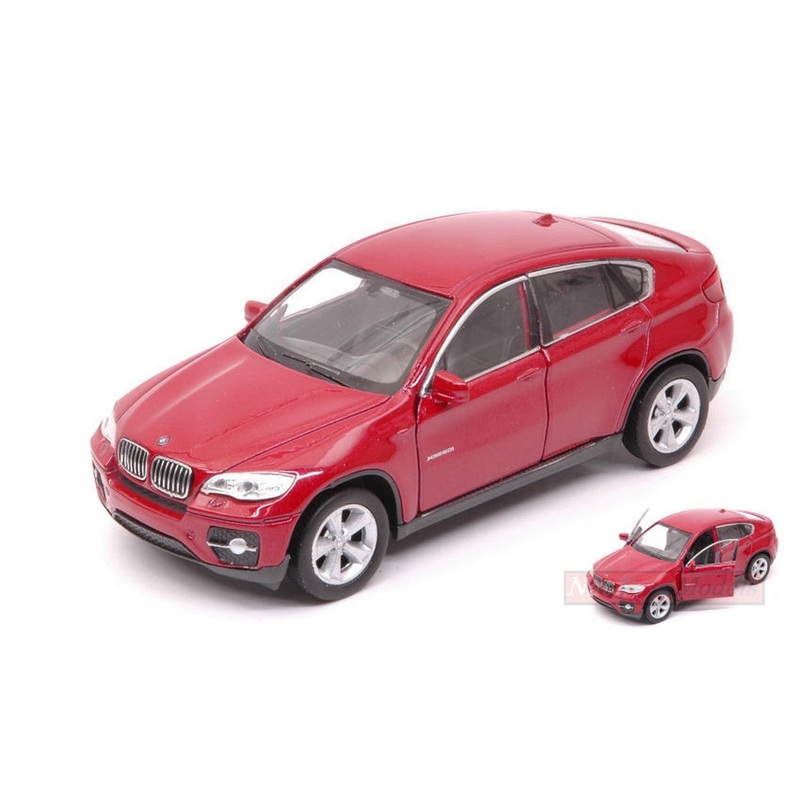 SCALE MODEL COMPATIBLE WITH BMW X6 DARK RED 11 cm WELLY WE38514G