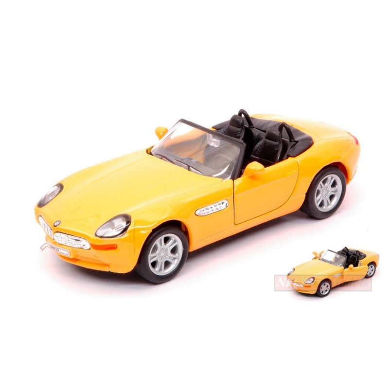 SCALE MODEL COMPATIBLE WITH BMW Z8 YELLOW SCALE 1:34-39 cm 11 WELLY WE38513B