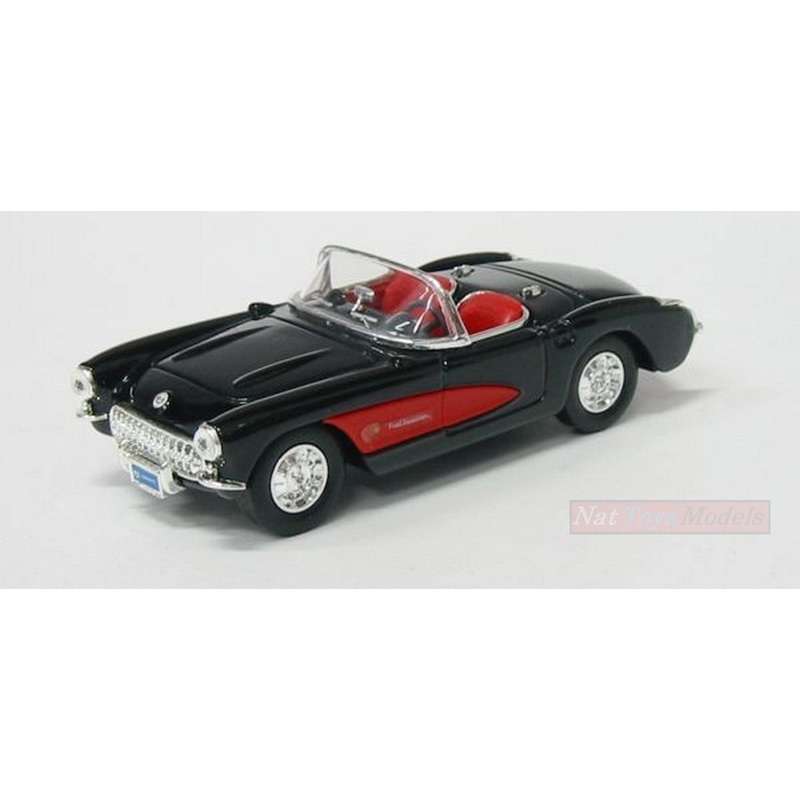 SCALE MODEL COMPATIBLE WITH CHEVROLET CORVETTE 1957 BLACK 1:43 LUCKY LDC94209BK