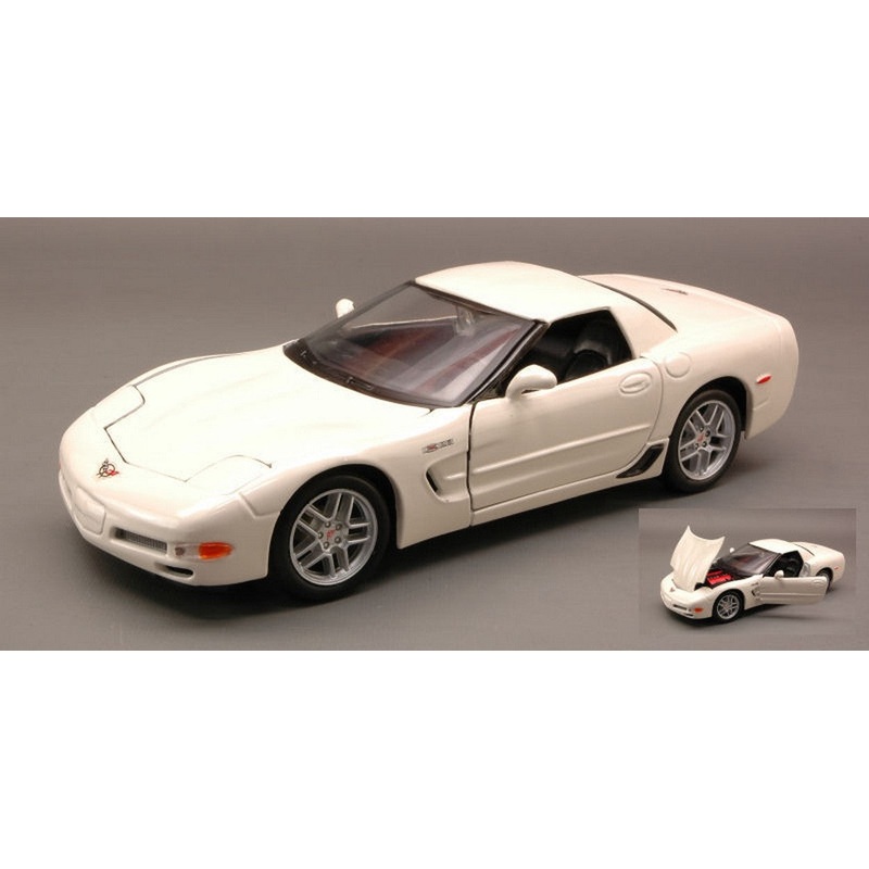 SCALE MODEL COMPATIBLE WITH CHEVROLET CORVETTE Z06 WHITE 1:25 MAISTO MI31989W