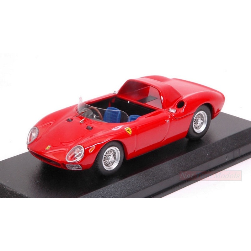 SCALE MODEL COMPATIBLE WITH FERRARI 250 LM SPYDER 1965 PROVA RED 1:43 BEST MODEL BT9699