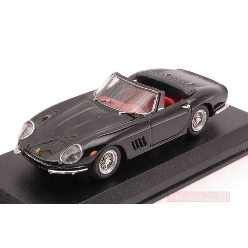 SCALE MODEL COMPATIBLE WITH FERRARI 275 GTB-4 NART SPYDER 1967 BLACK 1:43 BEST MODEL BT9005-2