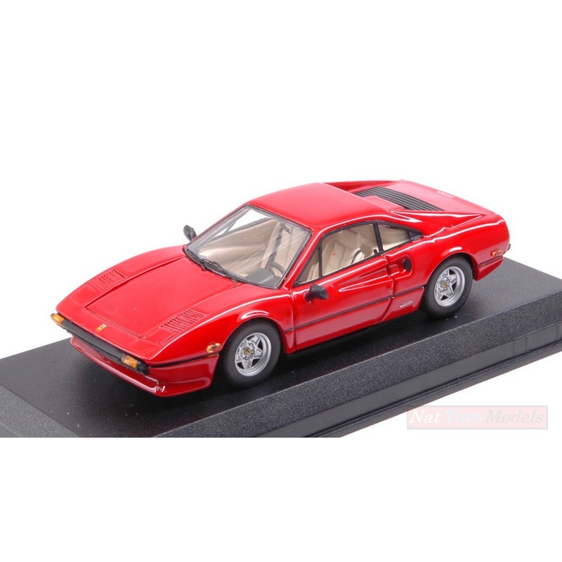 SCALE MODEL COMPATIBLE WITH FERRARI 308 GTB AMERICA VERSION 1976 RED 1:43 BEST MODEL BT9721