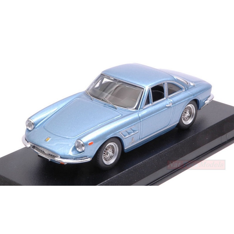 SCALE MODEL COMPATIBLE WITH FERRARI 330 GTC 1966 METALLIC LIGHT BLUE 1:43 BEST MODEL BT9702