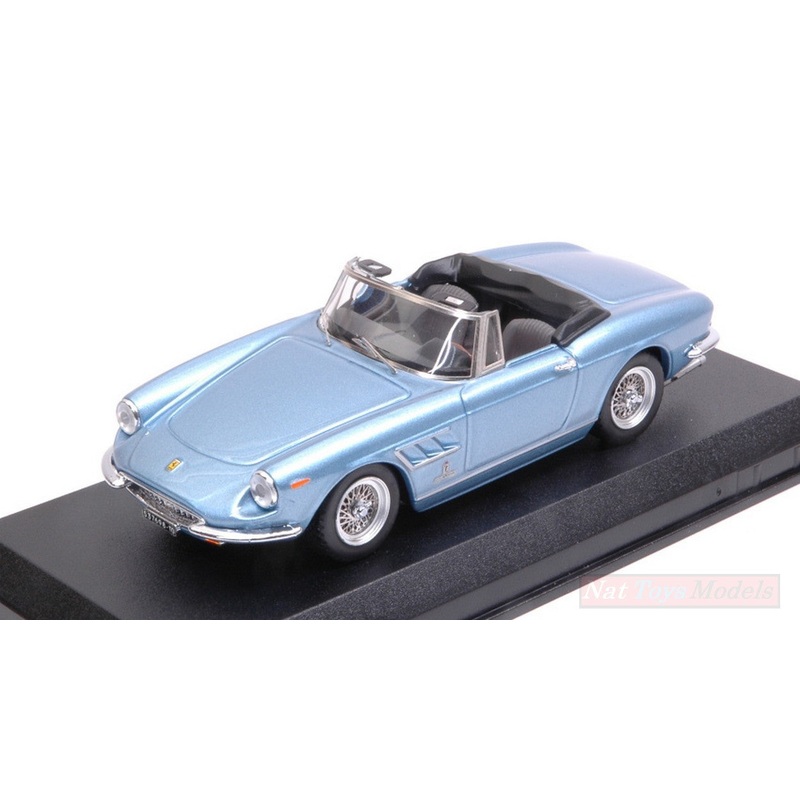 SCALE MODEL COMPATIBLE WITH FERRARI 330 GTS 1967 LIGHT BLUE METALLIC 1:43 BEST MODEL BT9714