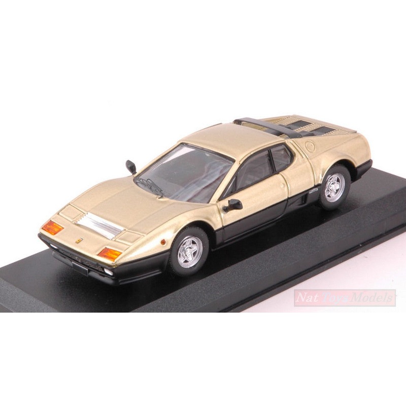 SCALE MODEL COMPATIBLE WITH FERRARI 512 BB 1977 SOTHEBY AUCTION 2018 GOLD & BLACK 1:43 BEST MODEL BT9731