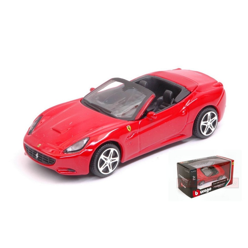 SCALE MODEL COMPATIBLE WITH FERRARI CALIFORNIA CONVERTIBLE RED 1:43 BURAGO BU31096R