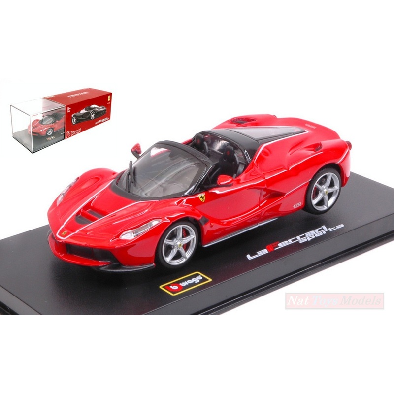 SCALE MODEL COMPATIBLE WITH FERRARI LA FERRARI APERTA RED 1:43 BURAGO BU36907R