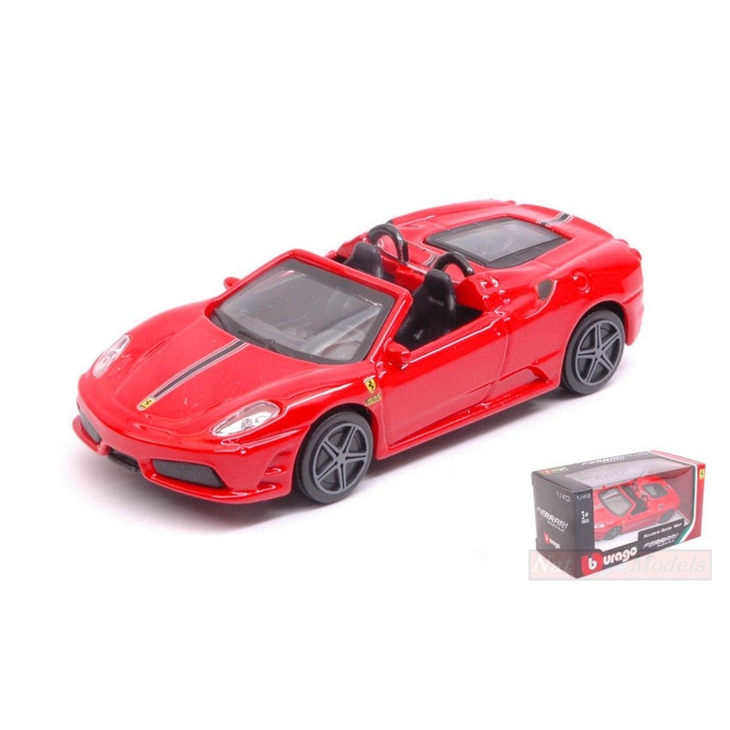 SCALE MODEL COMPATIBLE WITH FERRARI SCUDERIA SPIDER 16M RED 1:43 BURAGO BU31106R