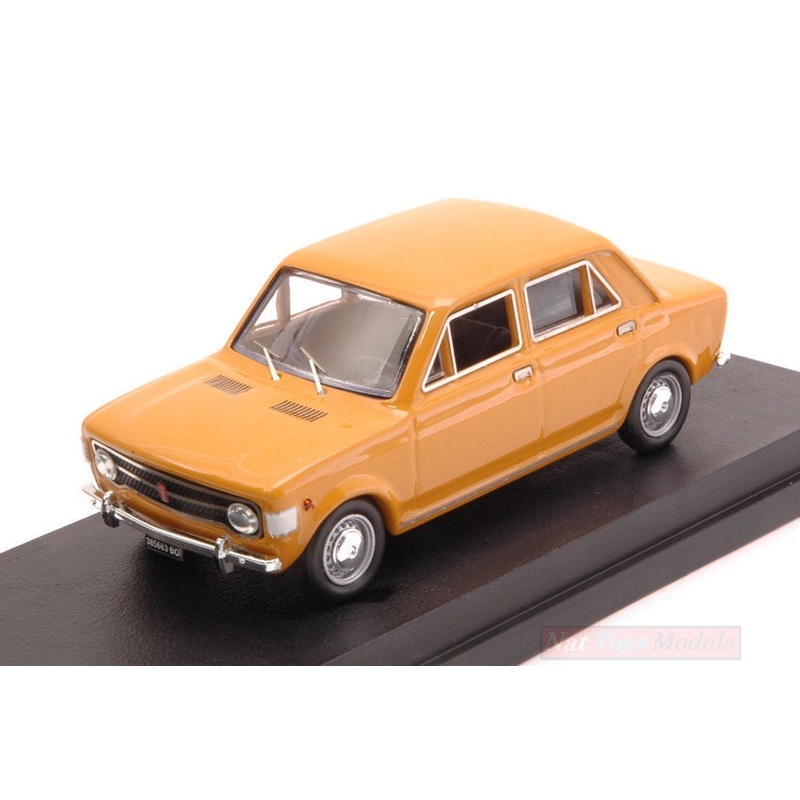 SCALE MODEL COMPATIBLE WITH FIAT 128 4 DOORS 1969 POSITANO YELLOW 1:43 RIO RI4539