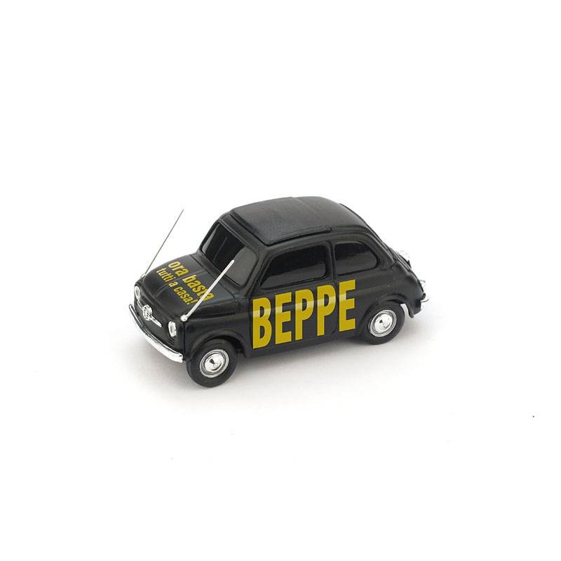SCALE MODEL COMPATIBLE WITH FIAT 500 BEPPE "ENOUGH NOW: EVERYONE GO HOME!" 1:43 BRUMM BMBR027
