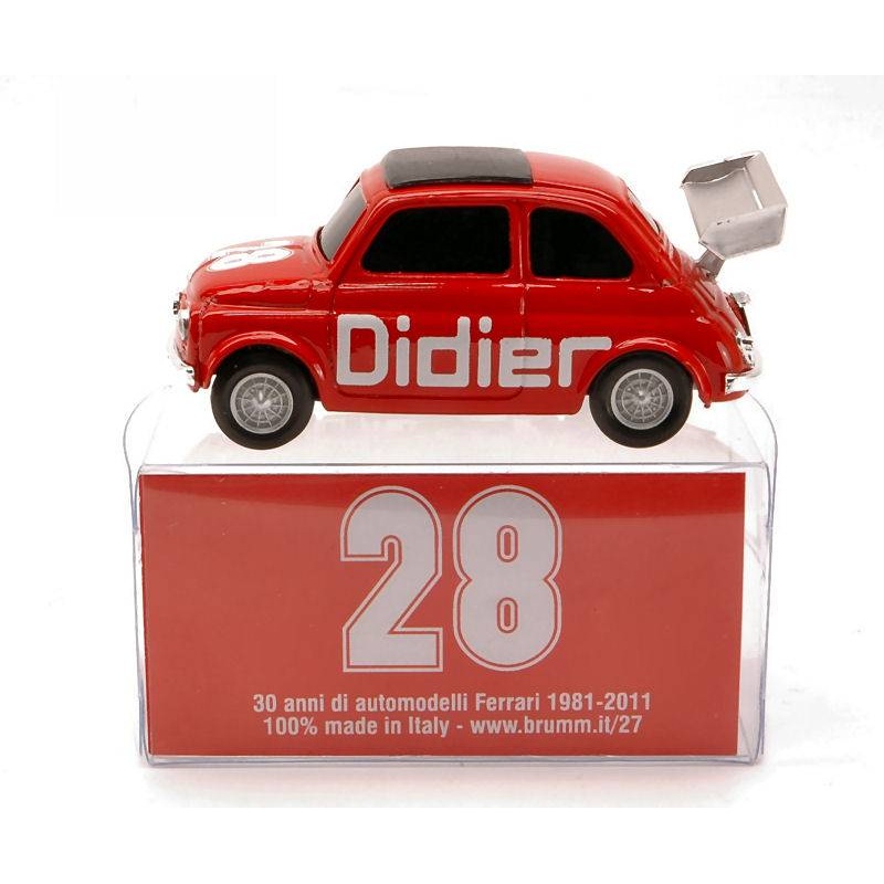 SCALE MODEL COMPATIBLE WITH FIAT 500 DIDIER N.28 1:43 BRUMM BMBR012 MODEL
