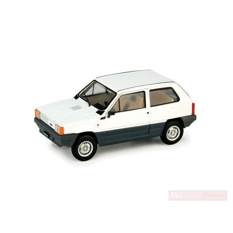 SCALE MODEL COMPATIBLE WITH FIAT PANDA 30 1980 1st SERIES CORFU WHITE 1:43 BRUMM BM0386-04