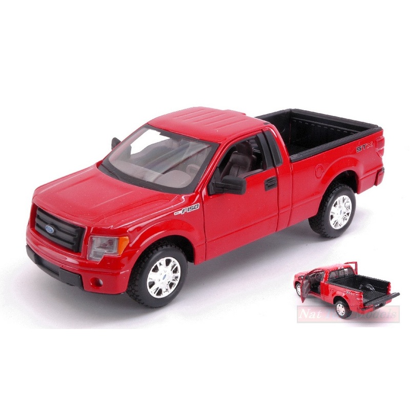 SCALE MODEL COMPATIBLE WITH FORD F-150 STX 2005 RED 1:27 MAISTO MI31270R