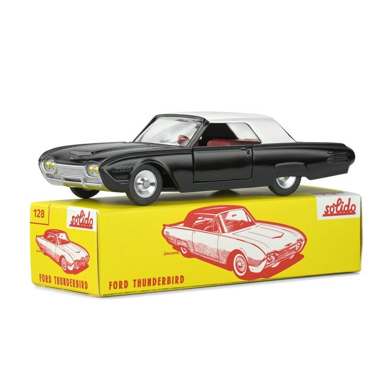 SCALE MODEL COMPATIBLE WITH FORD THUNDERBIRD COUPE 1962 BLACK 1:43 SOLID SL1001282