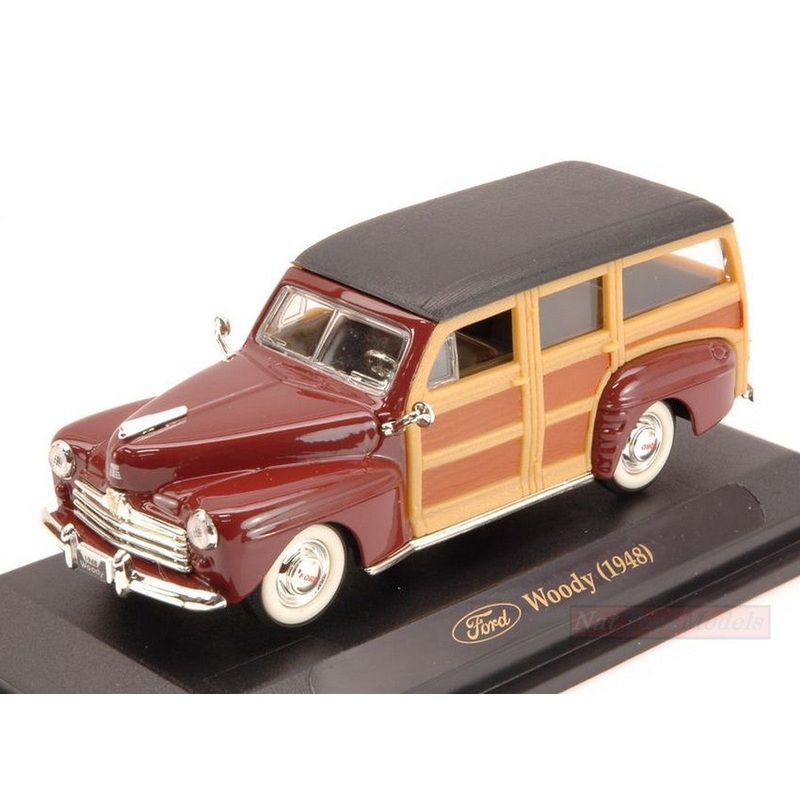 SCALE MODEL COMPATIBLE WITH FORD WOODY HARD TOP 1948 AMARANT 1:43 LUCKY LDC94251AM
