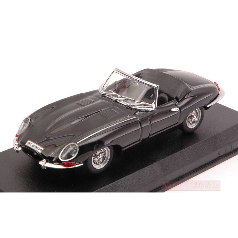 SCALE MODEL COMPATIBLE WITH JAGUAR AND TYPE SPYDER 1962 BLACK 1:43 BEST MODEL BT9027-2N