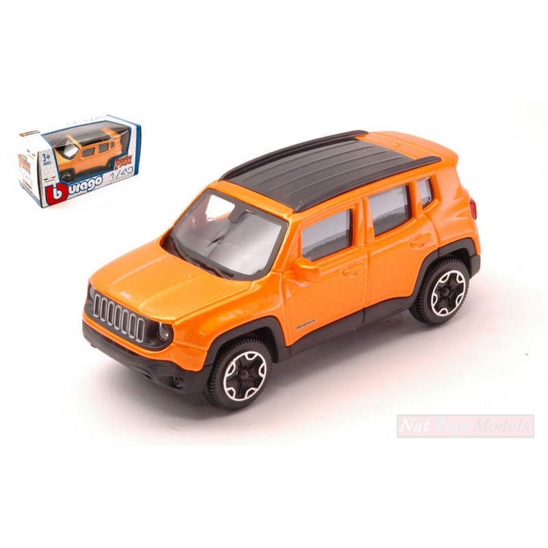 SCALE MODEL COMPATIBLE WITH JEEP RENEGADE 2014 ORANGE 1:43 BURAGO BU30385O