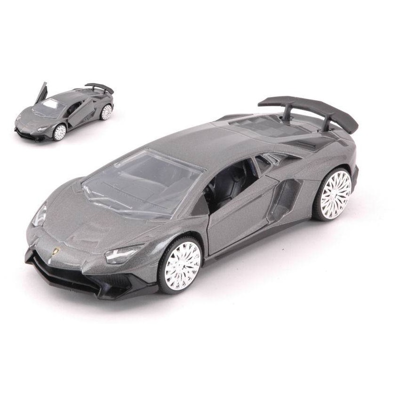 SCALE MODEL COMPATIBLE WITH LAMBORGHINI AVENTADOR SV METALLIC GRAY 12.5 cm JADA TOYS JADA30109GY