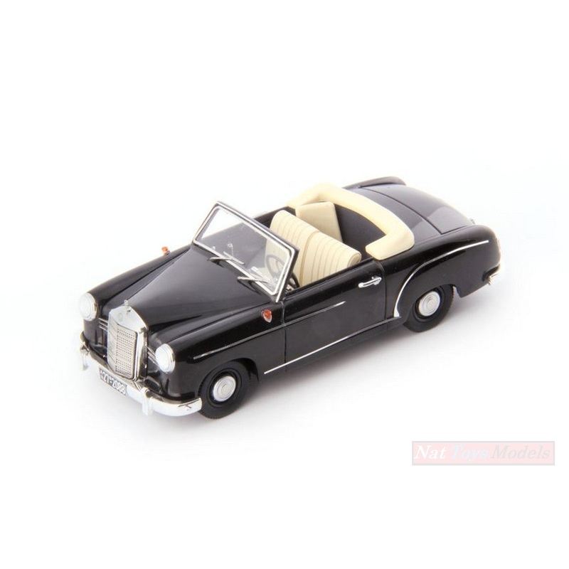 SCALE MODEL COMPATIBLE WITH MERCEDES 180 CONVERTIBLE A PROTOTYPE 1953 BLACK 1:43 AVENUE43 AVN60004