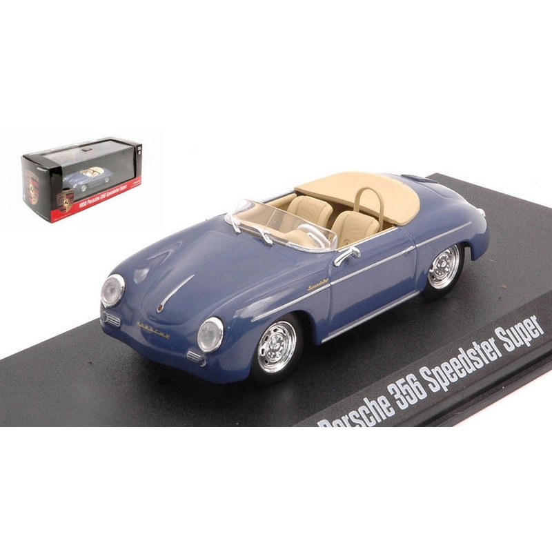 SCALE MODEL COMPATIBLE WITH PORSCHE 356 SPEEDSTER SUPER BLUE 1:43 GREENLIGHT GREEN86598