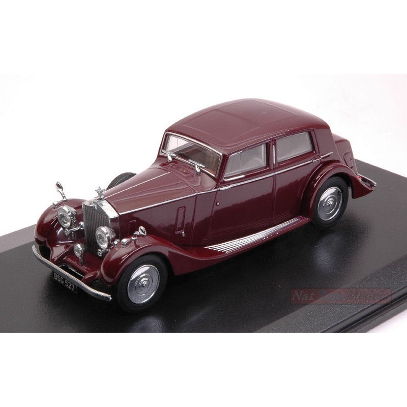 SCALE MODEL COMPATIBLE WITH ROLLS ROYCE 25/30 THRUPP & MABERLEY BURGUNDY 1:43 OXFORD OXF43R25001