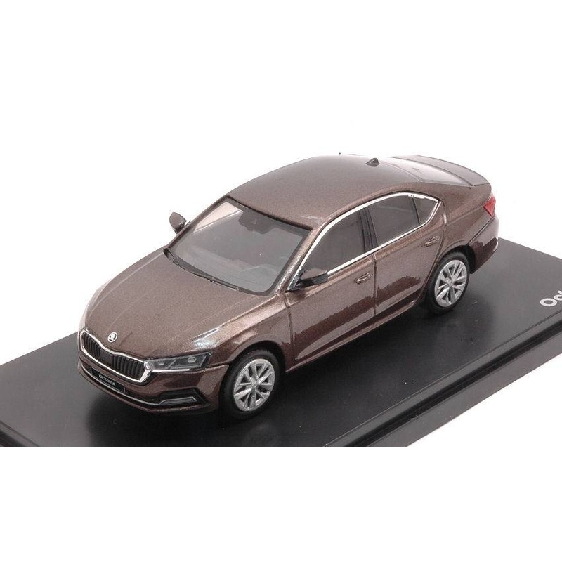 SCALE MODEL COMPATIBLE WITH SKODA OCTAVIA IV 2020 METALLIC BROWN 1:43 ABREX AB036RH