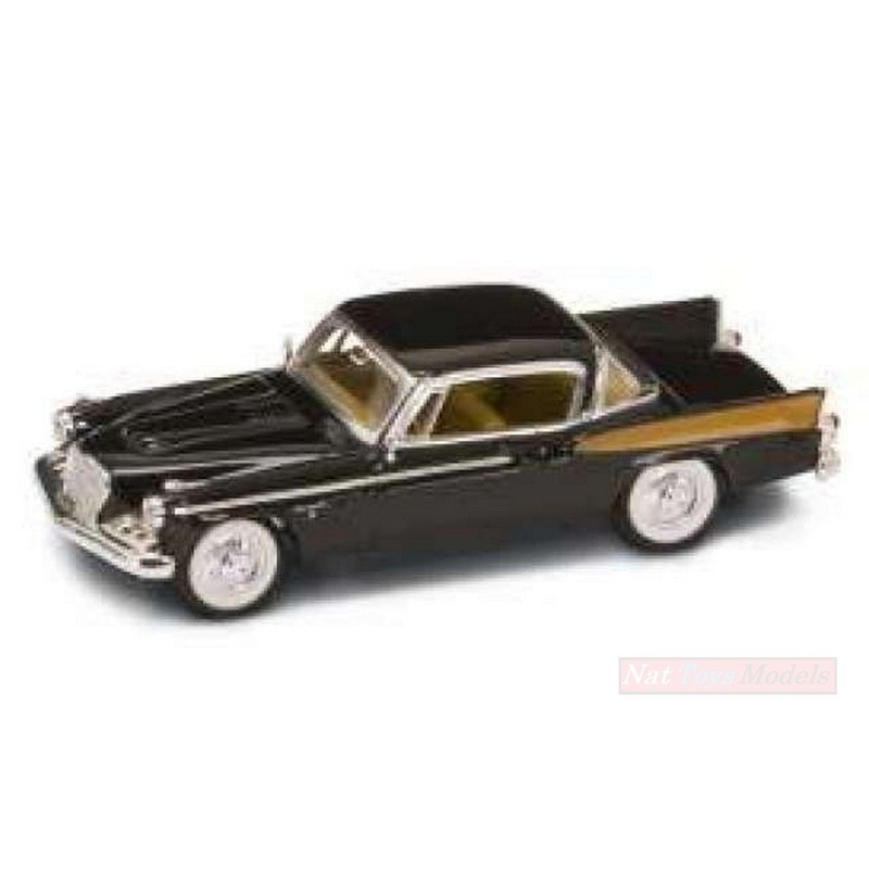 SCALE MODEL COMPATIBLE WITH STUDEBAKER GOLDEN HAWK 1958 BLACK 1:43 YAT MING YM94254BK