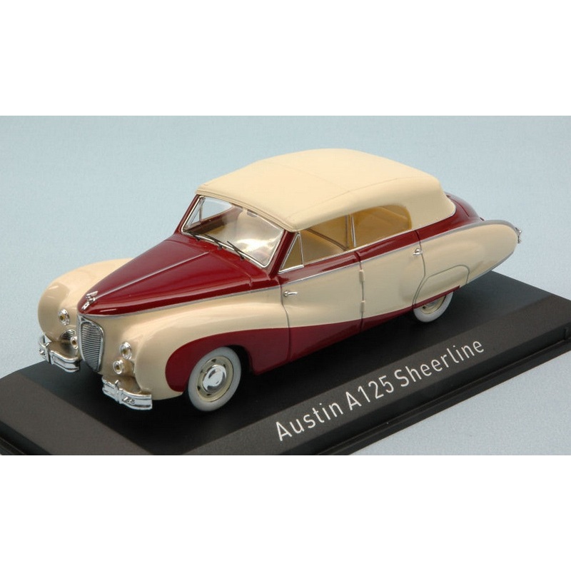 SCALE MODEL COMPATIBLE WITH AUSTIN A125 SHEERLINE 1947 BEIGE & DARK RED 1:43 NOREV NV070013