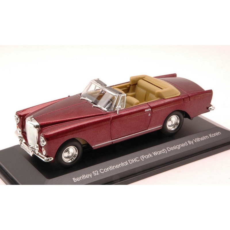 SCALE MODEL COMPATIBLE WITH BENTLEY S2 CONTINENTAL 1960 PRUNE MET. 1:43 YAT MING YM43214P