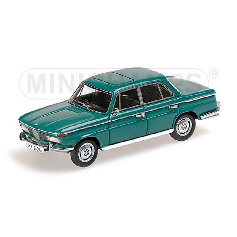 SCALE MODEL COMPATIBLE WITH BMW 2000A 1962 GREEN 1:43 MINICHAMPS PM437023001