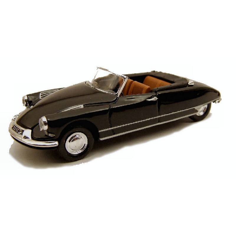 SCALE MODEL COMPATIBLE WITH CITROEN DS 19 CABRIO 1961 BLACK 1:43 RIO RI4209