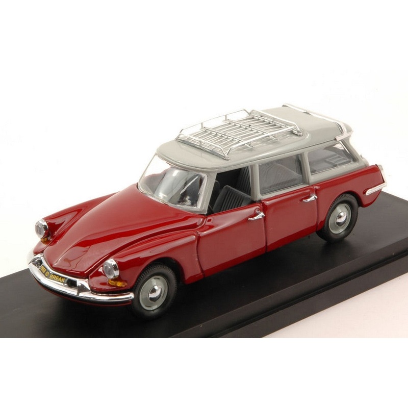 SCALE MODEL COMPATIBLE WITH CITROEN ID 19 BREAK 1962 BORDEAUX/GREY 1:43 RIO RI4493