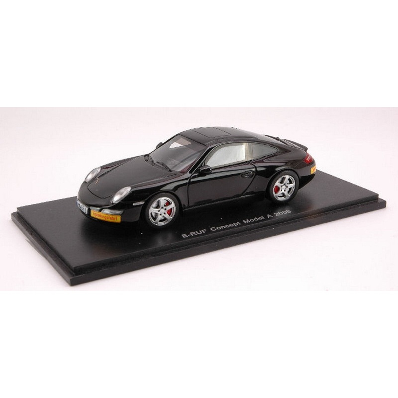 SCALE MODEL COMPATIBLE WITH E-RUF CONCEPT 2008 BLACK 1:43 SPARK MODEL S0739