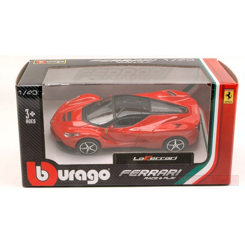 SCALE MODEL COMPATIBLE WITH FERRARI LA FERRARI 2013 RED 1:43 BURAGO BU31137