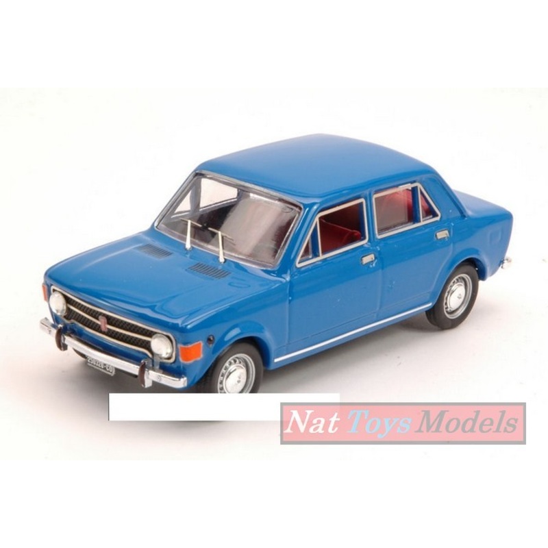SCALE MODEL COMPATIBLE WITH FIAT 128 FOUR DOORS 1969 CANNES BLUE 1:43 RIO RI4460