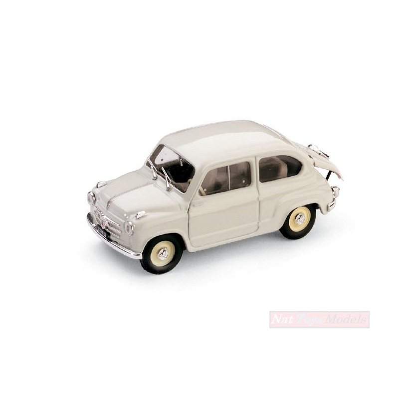 SCALE MODEL COMPATIBLE WITH FIAT 600 1st SERIES ABARTH DERIVATION 750 1956 1:43 BRUMM BM0265