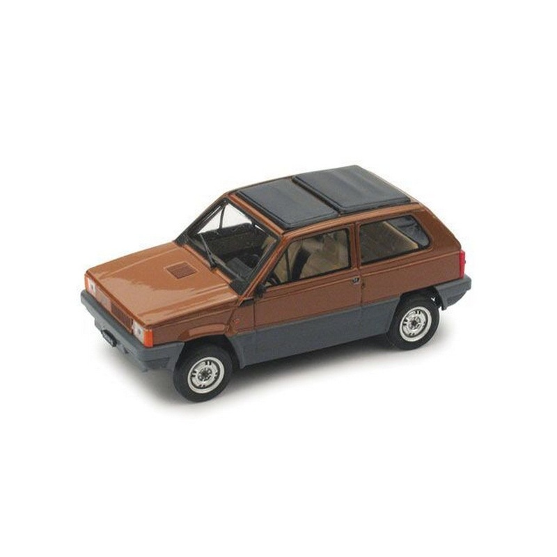 SCALE MODEL COMPATIBLE WITH FIAT PANDA 45 CLOSED SUNROOF 1981 BROWN LAND 1:43 BRUMM BM0440-05