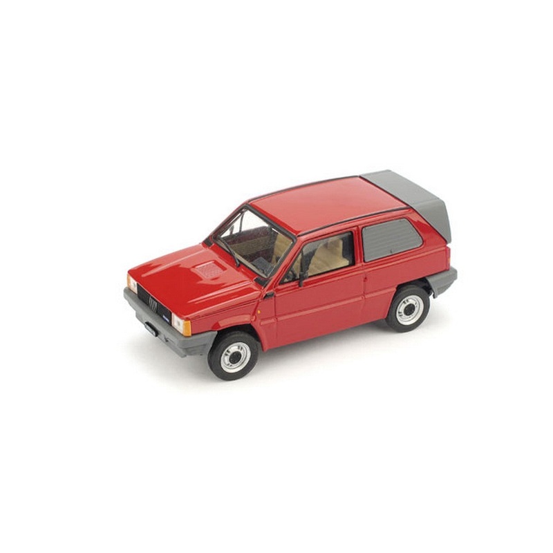 SCALE MODEL COMPATIBLE WITH FIAT PANDA VAN MORETTI 1982 RED 1:43 BRUMM BM0505