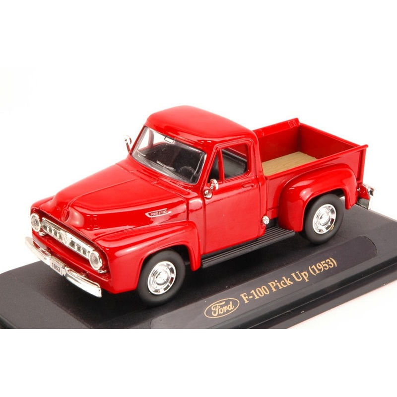 SCALE MODEL COMPATIBLE WITH FORD PICK UP F 100 1953 RED 1:43 LUCKY YM94204R