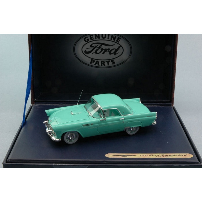 SCALE MODEL COMPATIBLE WITH FORD THUNDERBIRD COUPE 1955 ACQUAMARINE 1:43 FORD GENUINE PARTS FGP0428