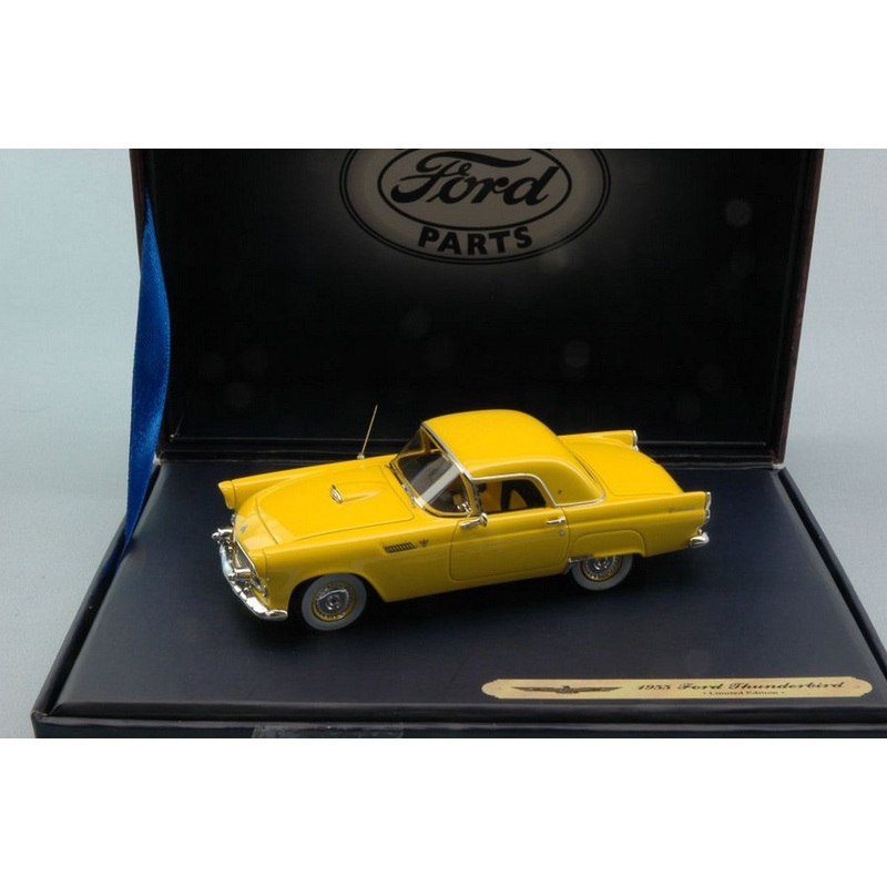 SCALE MODEL COMPATIBLE WITH FORD THUNDERBIRD COUPE 1955 YELLOW 1:43 FORD GENUINE PARTS FGP0427
