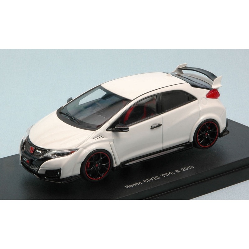 SCALE MODEL COMPATIBLE WITH HONDA CIVIC TYPE R 2015 WHITE 1:43 EBBRO EB45366